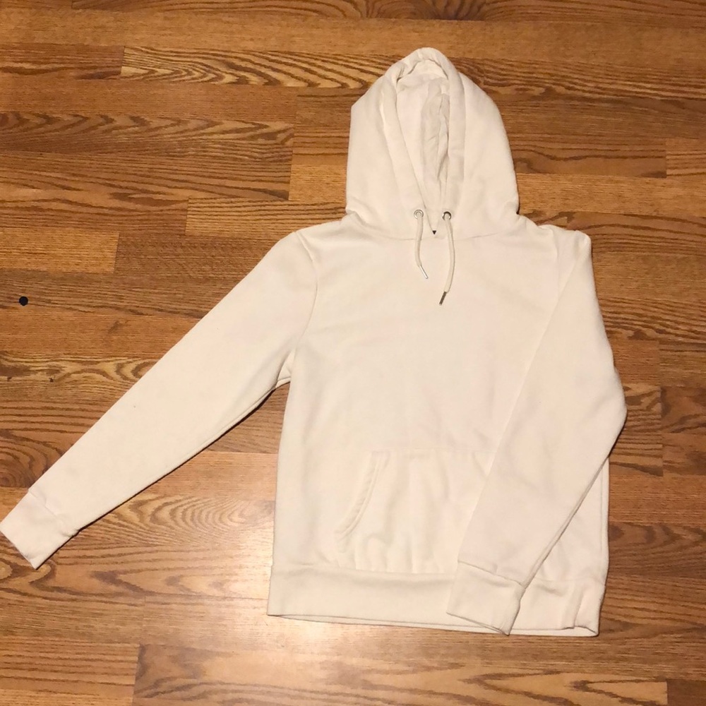 Plain white sweatshirt